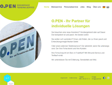 Tablet Screenshot of o-pen.de
